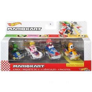 Hot Wheels® Mario Kart Vehicle 4-Pack for Sale