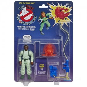 Hasbro Ghostbusters Kenner Classics Winston Zeddemore and Chomper Ghost Retro Action Figure Discounted