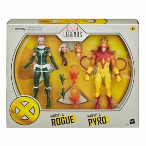 Hasbro Marvel Legends X-Men Rogue and Pyro Action Figures 2 Pack Special Sale