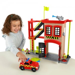 Imaginext Rescue City Fire Station Playset and Vehicle Set Clearance Sale