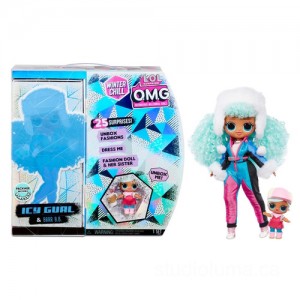L.O.L. Surprise! O.M.G. Winter Chill Icy Gurl & Brrr B.B. Doll with 25 Surprises Limited Sale