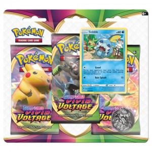Pokémon TCG: Sword & Shield - Vivid Voltage Three-Booster Blister Assortment Clearance Sale