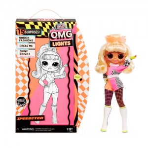 L.O.L. Surprise! O.M.G. Lights Speedster Fashion Doll with 15 Surprises Discounted