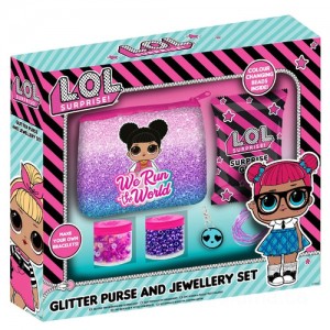 L.O.L Surprise! Glitter Purse and Jewellery Set Discounted